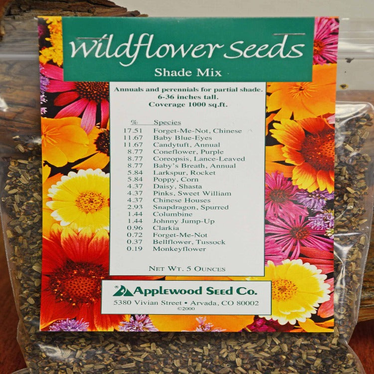 wild flower seed for shade Shade Grow Wild 5 Oz. Mix – Rivendell Distribution