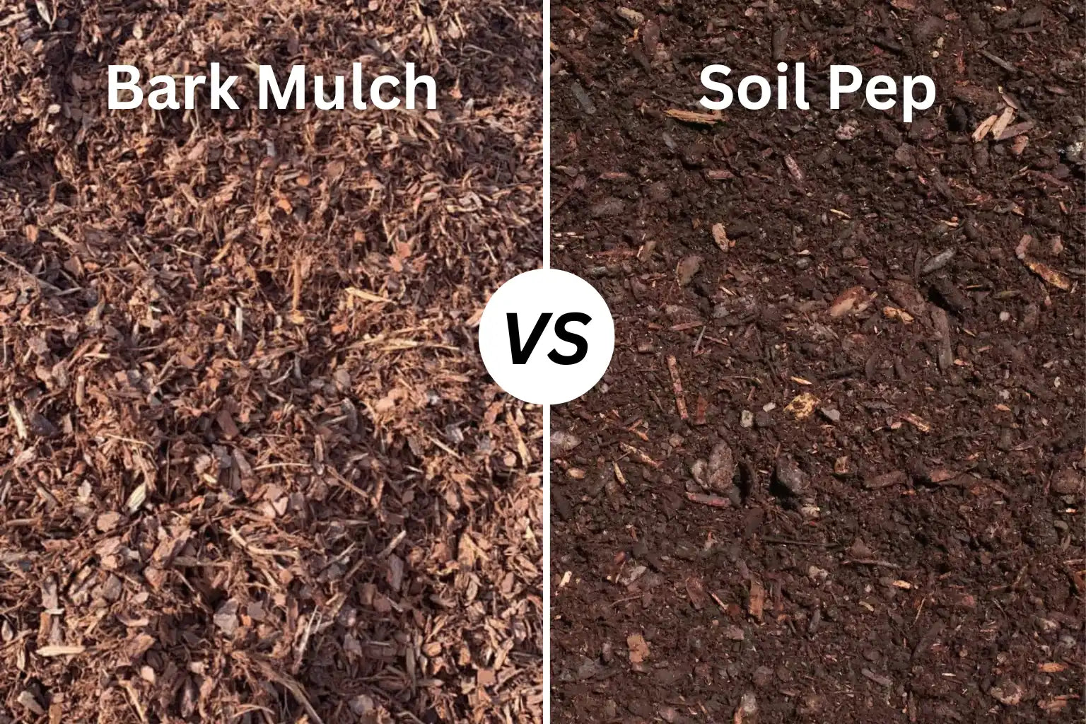Soil Pep vs. Bark Mulch