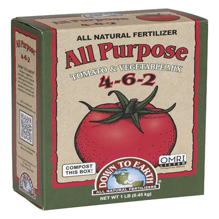 Down To Earth All Purpose 4-6-2 — organic soil amendment.