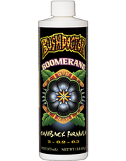 Bush Doctor Boomerang Comeback Formula 2-0.2-0.3 plant tonic in 1 pint bottle.