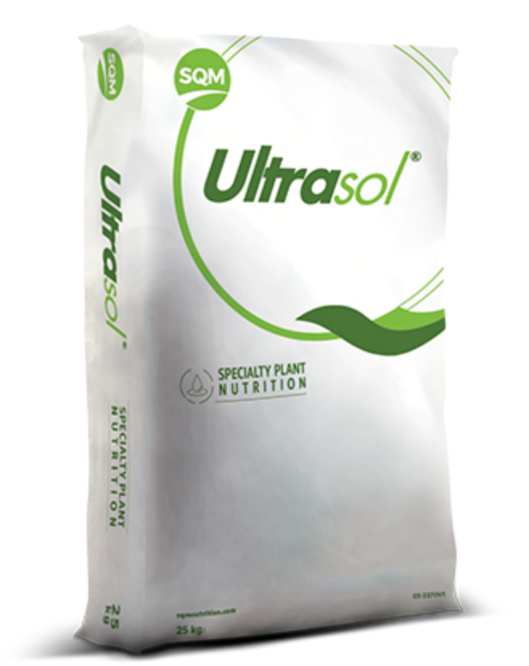 Ultrasol 20-20-20 Plus Soluble: 25kg bag of specialty plant nutrition from SQM.
