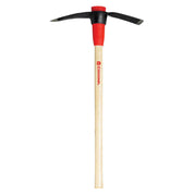 Corona pick mattock front view of head and handle.