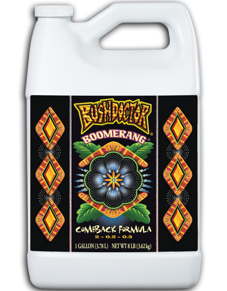 Bush Doctor Boomerang Comeback Formula in 1 gallon jug.