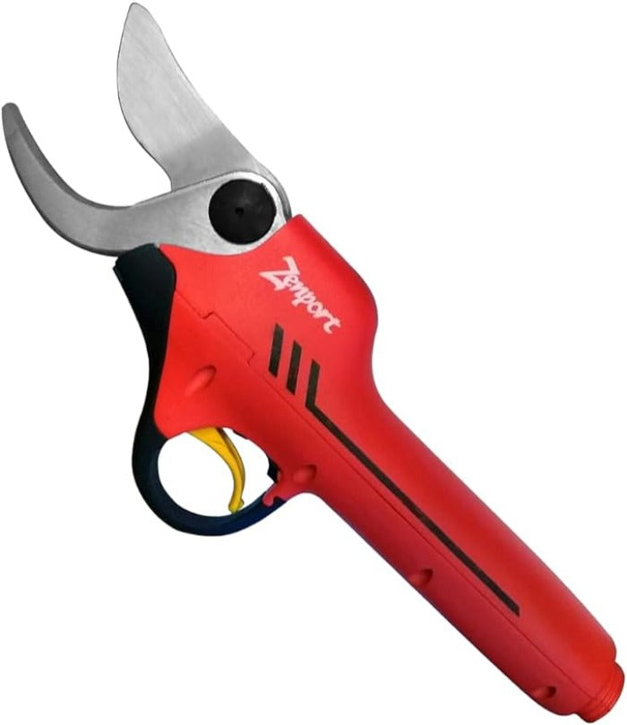 Zenport 1.25-inch Cut Battery Powered Electric Pruner: Red, ergonomic design for easy pruning.
