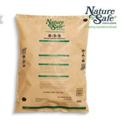 Nature Safe Stress Guard Fertilizer, 8-3-5, 50 lb bag, for plant stress relief.
