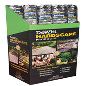 GeoGrid rolls in display box, showcasing landscaping applications.
