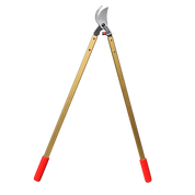 La Buena® Professional Bypass Lopper with 30-inch gold handles and red end caps.
