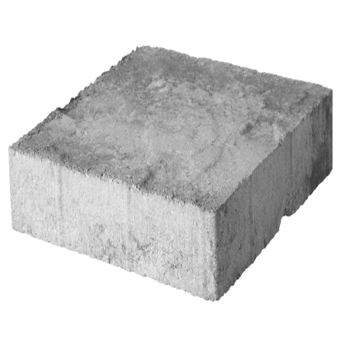 Antiqued concrete paving stone, 12x12 inch square, for patios or walkways.
