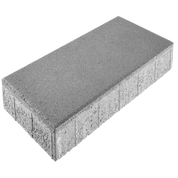 Gray rectangular paving stone, 12x24 inches, textured surface.
