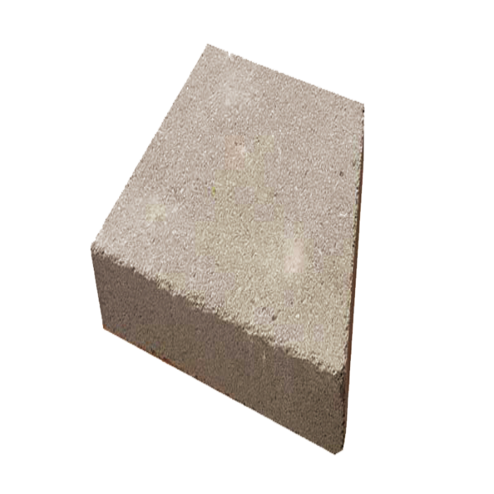Light gray concrete paving stone, smooth surface.
