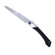 8.5-inch folding hand saw with a silver blade and black ergonomic handle.
