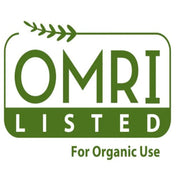 OMRI Listed organic fertilizer certification.
