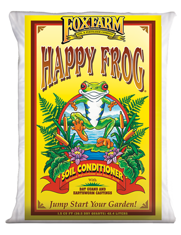 FoxFarm Happy Frog Soil Conditioner, 1.5 cu ft bag: Jumpstarts gardens with bat guano & earthworm castings.
