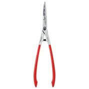 Corona Lightweight Precision Cut shears with red rubber-cushioned grip handles and pointed steel blades.