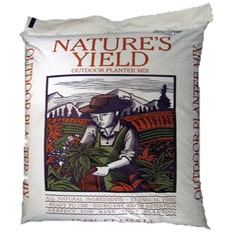 Natures Yield Outdoor Planting Mix — bagged planting mix.