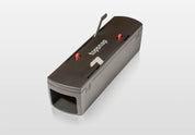 TopSnap mouse trap: humane, easy-to-use, dark gray plastic design.
