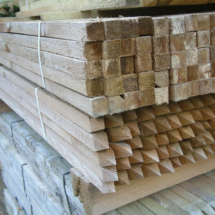 Wooden Wattle Stakes 18"x1"x1".