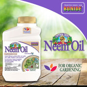 Bonide Neem Oil Concentrate: 16 fl oz, controls blackspot, powdery mildew, spider mites & other pests for organic gardening.
