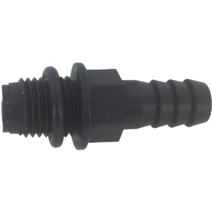 Little Giant black plastic check valve assembly for plumbing.
