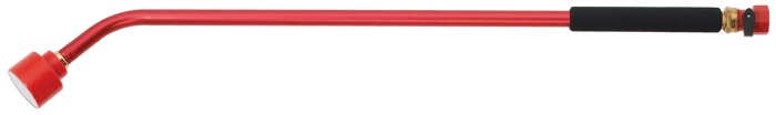 Dramm Sunrise 30-Inch Aluminum Rain Wand, red with comfortable grip.
