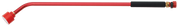 Dramm Sunrise 30-Inch Aluminum Rain Wand, red with comfortable grip.
