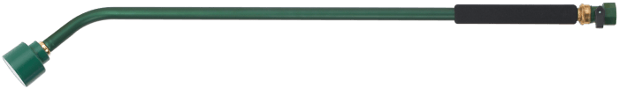 Green 30-inch watering wand with ergonomic grip for comfortable garden use.

