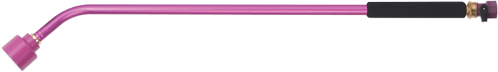 Purple 30-inch watering wand with ergonomic grip.
