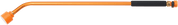 30-inch orange metal watering wand with comfortable grip.
