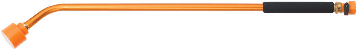 30-inch orange metal watering wand with comfortable grip.
