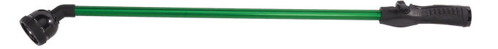 Green 30-inch watering wand with adjustable nozzle, ideal for garden irrigation.
