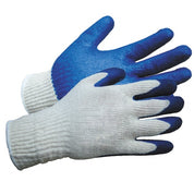 Wonder Glove: Durable cotton work gloves with blue nitrile palm coating for superior grip and protection.
