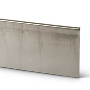 6" galvanized steel roll top edging, 14 gauge, for landscaping projects.
