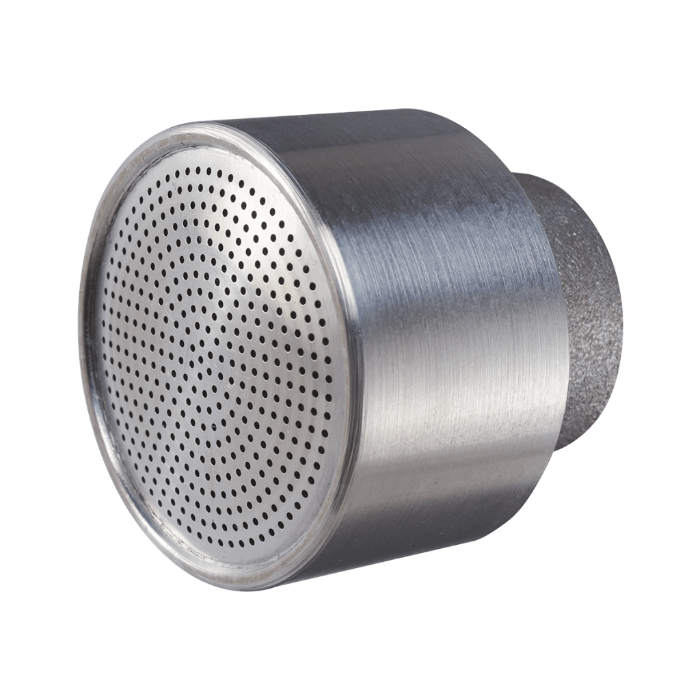 Dramm 400AL Water Breaker Nozzle: Stainless steel nozzle with perforated end for even water distribution.
