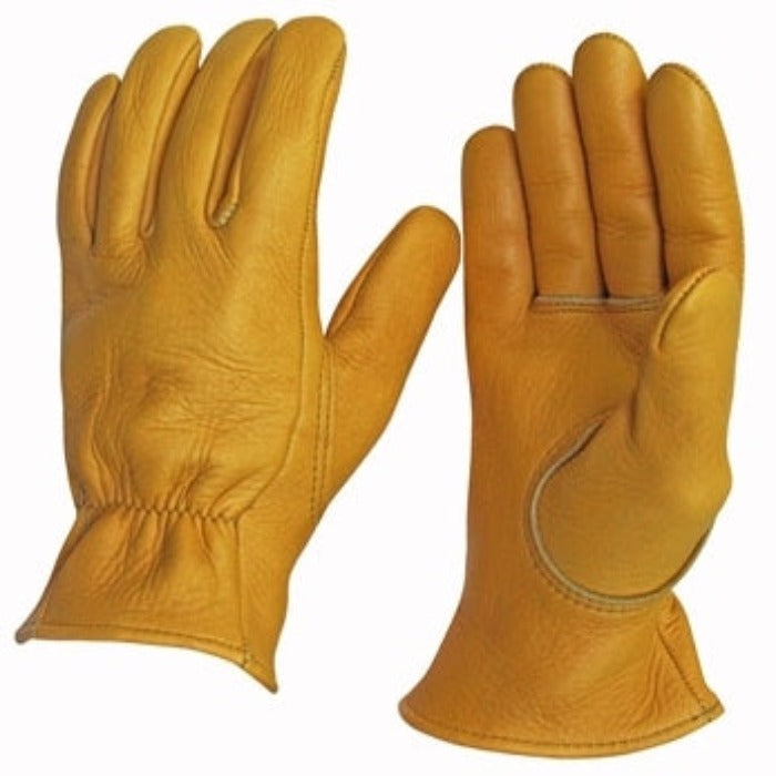 Churchill Elkskin Leather Gloves, Sherpa-lined, tan, warm winter gloves
