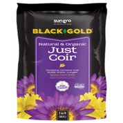 Sungro Black Gold Natural & Organic Just Coir: 2 cu ft bag of coconut coir, holds water longer, OMRI listed.

