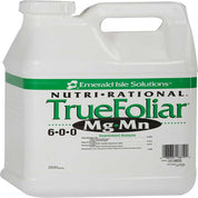Emerald Isle Solutions TrueFoliar Mg Mn 6-0-0: 6-0-0 liquid fertilizer with 6% total nitrogen, 2% water soluble magnesium, and 5% water soluble manganese.
