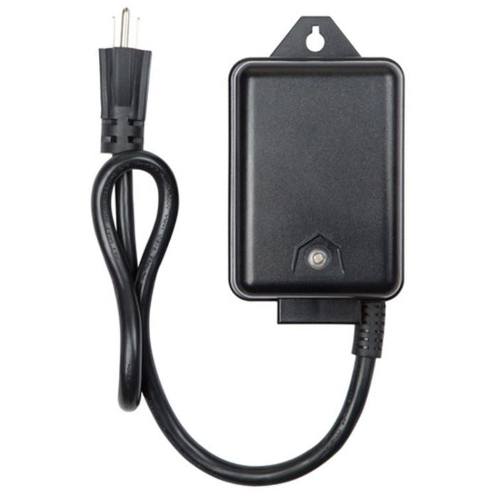 Little Giant LED EggLite Transformer: Black, plug-in power supply with hanging hook.
