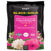 Sungro Black Gold Natural & Organic Cocoblend Potting Mix: 2 cu ft bag, ideal for pots, hanging baskets, and raised beds.
