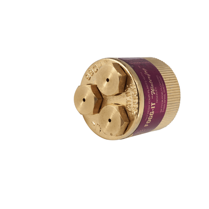 Dramm 610F Fogg-It Nozzle: Brass 1 GPM fine mist nozzle for plants.
