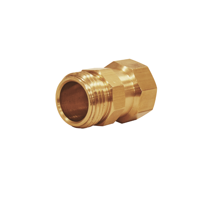 Dramm Brass Hose Swivel: Durable brass connector for easy hose maneuvering.
