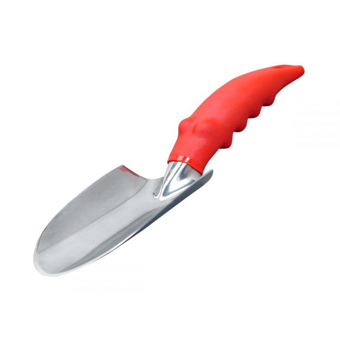 Corona Trowel: Red-handled, stainless steel garden trowel for planting and weeding.
