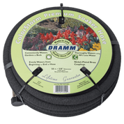 Dramm ColorStorm 50ft Soaker Hose: Even water distribution, 90% less water use, nickel-plated brass couplings, lifetime guarantee.
