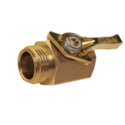Dramm 3/4 Inch Heavy Duty Brass Shut-Off Valve with Lever Handle
