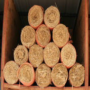 Double Net Straw Erosion Control Blanket, 90-day degrade, natural straw rolls
