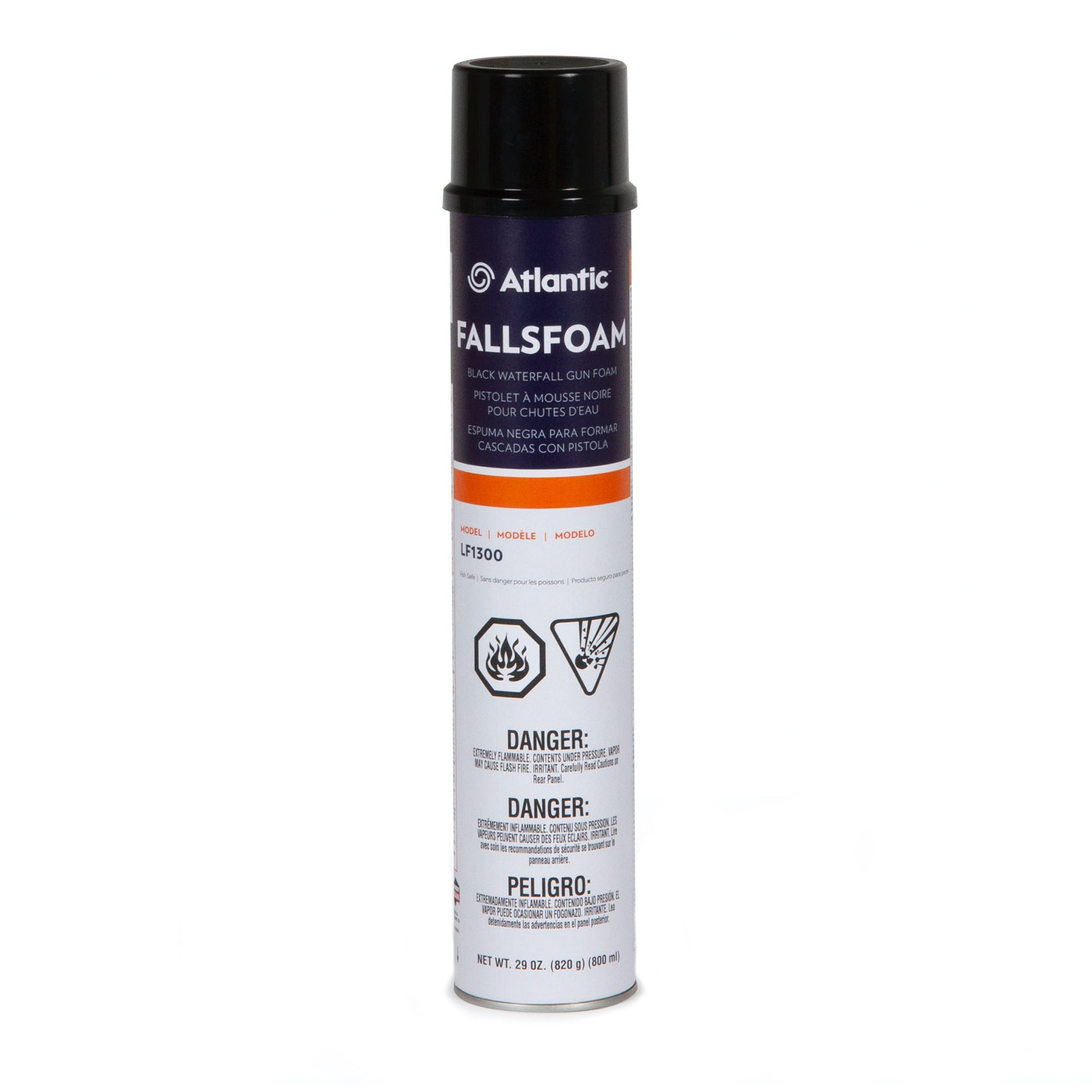 Atlantic FallsFoam LF1300 Black Waterfall Gun Foam: 29 oz. can, for creating waterfall effects.

