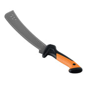 Fiskars 24-inch machete with durable gray blade and comfortable orange/black handle.
