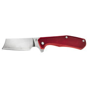 Gerber Asada Red folding knife with stainless steel blade and red aluminum handle.

