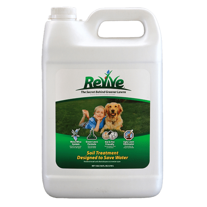 Organix Revive Liquid: 1 gal. soil treatment; saves water, green lawn formula, kid & pet friendly
