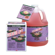 Microbe-Lift Ensure: Natural, safe beneficial bacteria for natural & decorative water gardens. Encourages better root & blossom development, clearer water, and healthier plant growth. One gallon jug & box shown.
