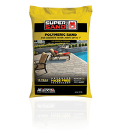 Gator Supersand Bond polymeric sand for concrete pavers; advanced haze-free technology, 15-year warranty.
